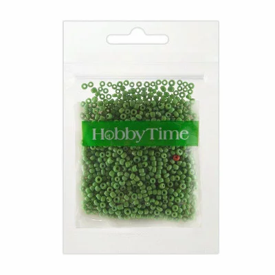 Бисер круглый непрозрачный матовый 2мм 10гр салатовый №5 2-641/05 Альт 341125