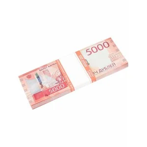 Шуточные деньги 5000 дублей новый образец 9-50-0020