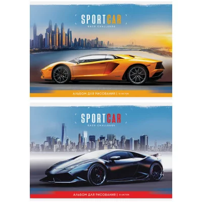 Альбом для рисования 12л А4 на скрепке ArtSpace Авто 280697