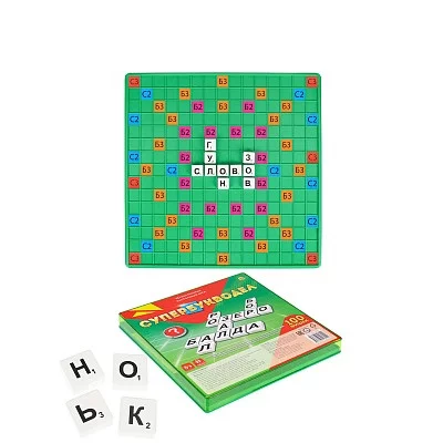 ИГРЫ В СЛОВА 100 фишек. СУПЕРБУКВОДЕЛ ИН-1802