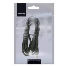Кабель Smartbuy iK-3112, USB - Type-C, 2A output, 1м, черный 337154