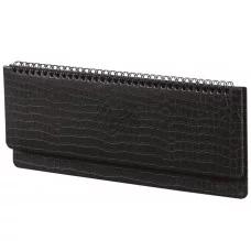 Планинг датированный 2026 305х140 мм BRAUBERG "Comodo", под кожу, черный, 117223