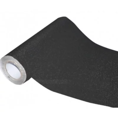 Пленка самоклеящаяся с блестками, 45x100 см, черная, PP 100 мкм, в рулоне 8117305