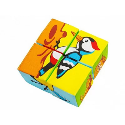 Игрушка кубики Собери картинку Птицы 688
