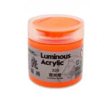 Краска акриловая 50 мл. DJ-368 Люминисцентная "Оранжевая" в баночке №329 Maries 332988