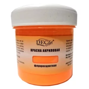 Краска акриловая Экспоприбор, 120 мл.,флуорисцентная Оранжевая 21-100-006