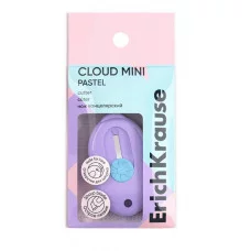 Нож канцелярский ErichKrause Cloud Mini Pastel, ассорти 62755