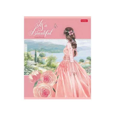 Тетрадь 24л клетка мелов "Грёзы принцесс" ассорти (5диз) HATBER 24Т5В1 023105