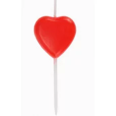 Свечи для торта на пиках Сердца 5 шт. С-6016