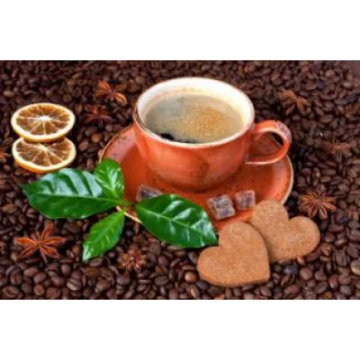 Алмазная мозаика 30*40(класс) полное запол. без подрам. (28цв) Ароматный кофе и печенье Арт. WFC207 WFC207