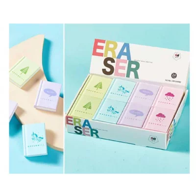 Ластик GREENWILL DI-696/DI-698/CZ-115 "Книга" 48*35*8мм прямоугольный, цвета ассортиHR-04890 326899