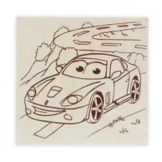 Заготовка деревянная для выжигания. 15х15 см. АВТОМОБИЛЬ (Арт. НР-8346) 15В12