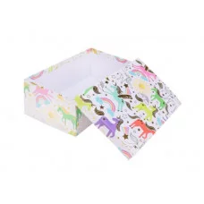 Коробка прямоугольная подарочная Радужные единороги 29X22X12.5 см РазборКОР-7816