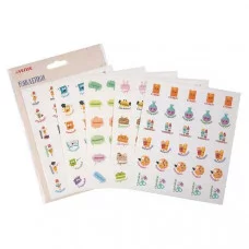 Наклейки в наборе бумага "Оценки.Ассорти" 150шт 5листов в упаковке DEVENTE 8002211