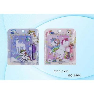 Блокнот+ручка МС-4964 детский ЕДИНОРОГ блокнот 8*10,5 см+мини-ручка яркий с рисунком