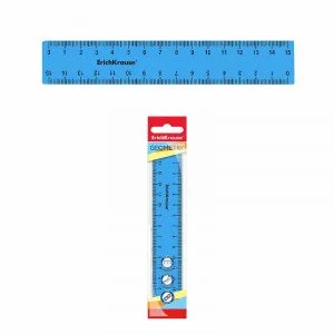 Линейка гибкая ErichKrause Bubble Gum, 15см, голубой 57808