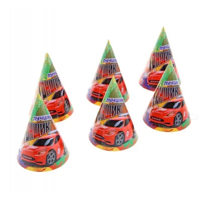 Колпак "Лучший гонщик", набор 6 шт, в разложенном виде 1097222