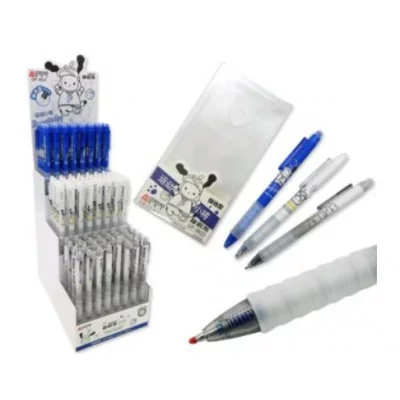 Ручка Шпион "Пиши стирай" DE-22 (син) 0,5мм, автоматическая, игольчатый стержень, корпус с рисунком, с грипом 1шт GP-3623 329891