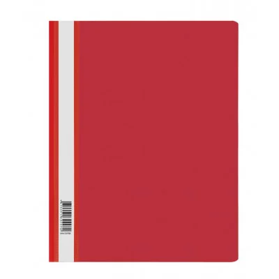 Папка-скоросшиватель пластик. СТАММ А4, 120мкм, красная с прозр. верхом 355666