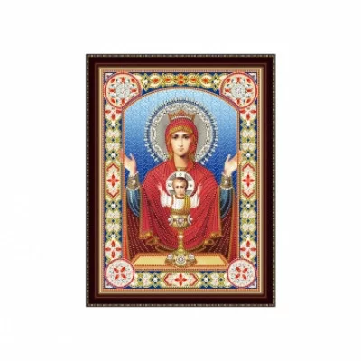 Алмазная мозаика 30х40 см с подрамником c частичным заполн. (блест) Икона №21 (Арт. BH21)