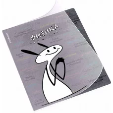 Тетрадь общая ученическая с пластиковой обложкой на скобе ErichKrause Чубрик, Физика, 48 листов, клетка 59472