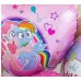 Шар (18\'\'/46 см) Сердце, My Little Pony, Лошадки Пинки Пай и Радуга, Розовый, 1 шт. 201706