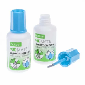 Корректирующая жидкость водная основа 20мл кисточка "X-Mate" HATBER_ CF_071179 340617