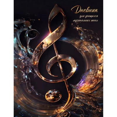 Дневник А5 48л "Для музыкальной школы. Дизайн 1 (25)" КанцЭксмо ДМФ254801