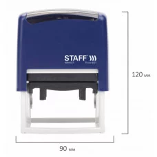 Штамп самонаборный 8-строчный STAFF, оттиск 60х40 мм, "Printer 8027", КАССЫ В КОМПЛЕКТЕ, 237430