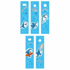 Закладки 45х210 1л "Веселые акулы" КанцЭксмо ЗП50258