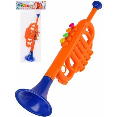 Труба-1"Веселый оркестр" 35см цвет микс,в пакете И-4118