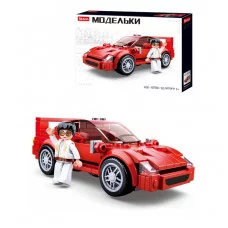 Конструктор пластиковый. SLUBAN Автомобиль (163 деталей). Арт. M38-B0706D