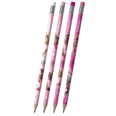 Чернографитный карандаш пластиковый ErichKrause CapyBarbara круглый с ластиком НВ  62771