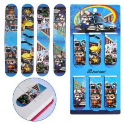 Закладка-магнит "Полиция",2х6см,цена за набор 6шт 2020-2