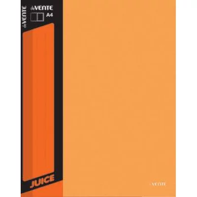 Папка с 10 вкладышами "Juicy" A4, 450 мкм, вкладыши 30 мкм, фактура "песок" внешний карман со сменной этикеткой, внутренний карман, индивидуальная маркировка, непрозрачная оранжевая 3100902