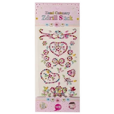 Наклейки-стразы Alingar, акриловые, пакет с европодвесом, "Бабочка" AL9580