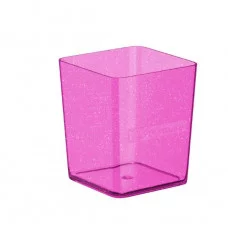 Подставка настольная пластиковая ErichKrause® Base, Glitter, розовая 53238