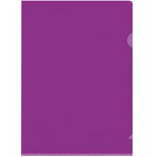 Папка-уголок А4 фиолетовая плотная ПУ-Е-310-A