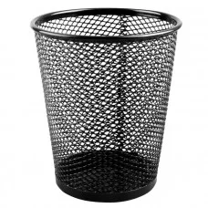 Стакан для канц. принадлежностей "Darvish" металлический серый, черный (конус) DV-7792