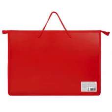 Папка для рисунков и чертежей ПИФАГОР А3, пластик, красная, 271133