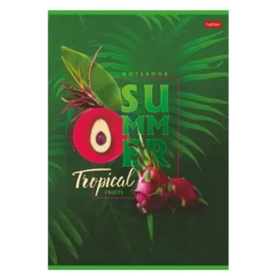 Тетрадь 80л А4ф клетка на скобе  серия  -Тропическое лето- ТК8209