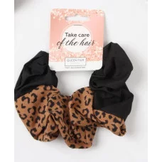 Резинка для волос "Орбита" пятнышки стиль 12см чёрно-коричневый 10526844