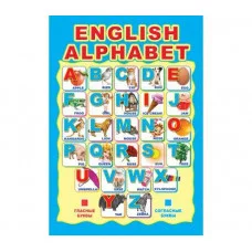 Мини-плакат А4 ENGLISH ALPHABET Ш-10287