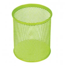 Подставка-органайзер BRAUBERG "Germanium", металлическая, кругл. основан, 100х89мм, св-зелен, 231982