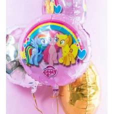 Шар (18\'\'/46 см) Круг, My Little Pony, Дружные Лошадки, Розовый, 1 шт. L18024