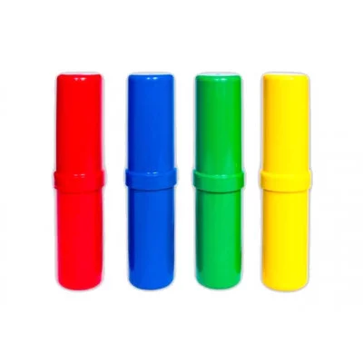 Пенал-тубус АССОРТИ "Стандарт плюс" прозрачный+цветной непрозрачный (ПН-2850), пластик