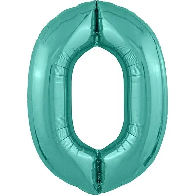 Шар Agura Slim Бискайский зеленый цифра 0 (40\'\'/102 см) 755075