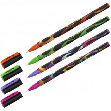 Ручка шариковая Berlingo "Funline. Flame", 1 шт, синяя, 0,7мм, рисунок на корпусе, цвет корпуса: ассорти, без выбора цвета 319392