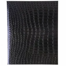 Тетрадь 48л клетка бумвинил "Metallic.Croco" черный HATBER 48Т5бвВ1 222815