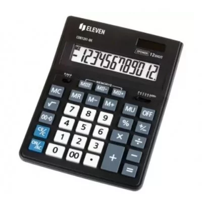 Калькулятор настольный Eleven Business Line CDB1201-BK, 12 разрядов, двойное питание, 155*205*35мм, черный 339192